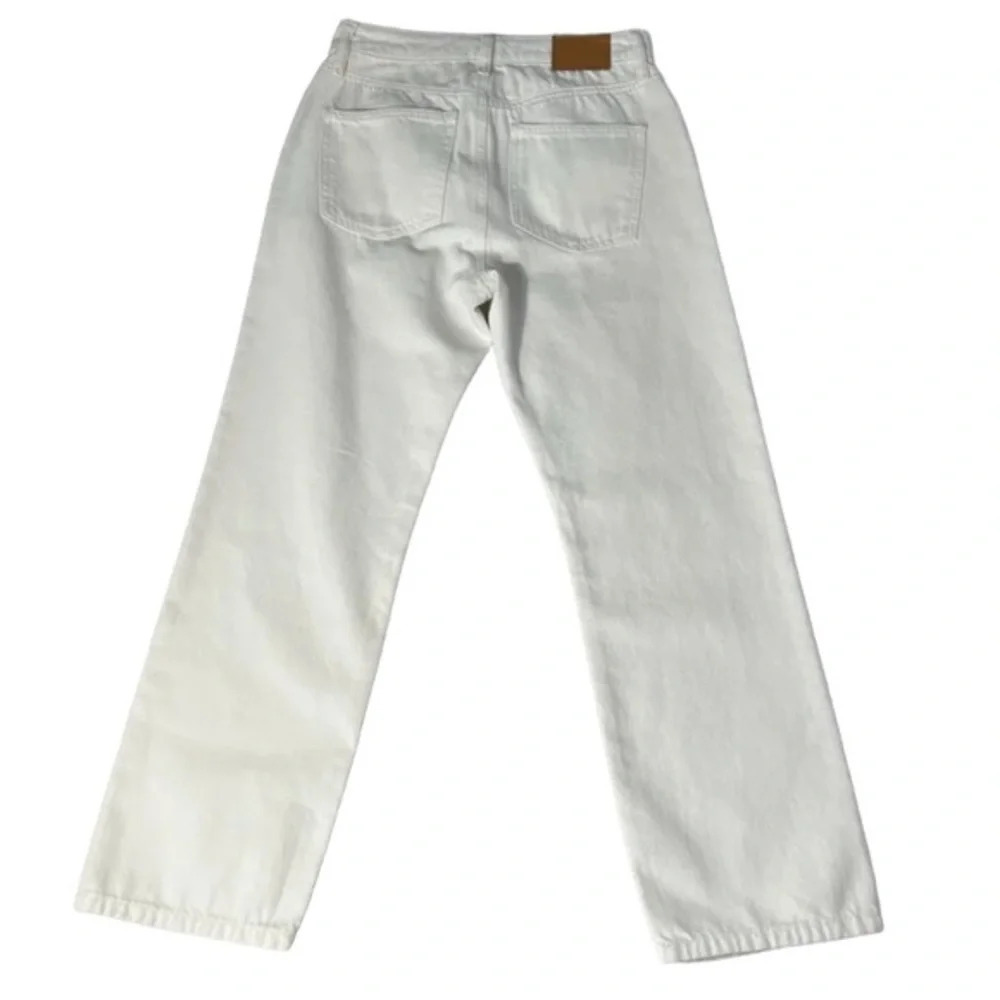 Avec Les Filles White Cotton Twill Retro Jeans 30 - Picture 6 of 7